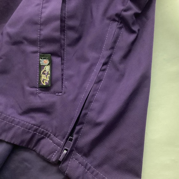 Reebok Baltimore Ravens 1/4 zip pullover jacket size boys Medium - Picture 6 of 7